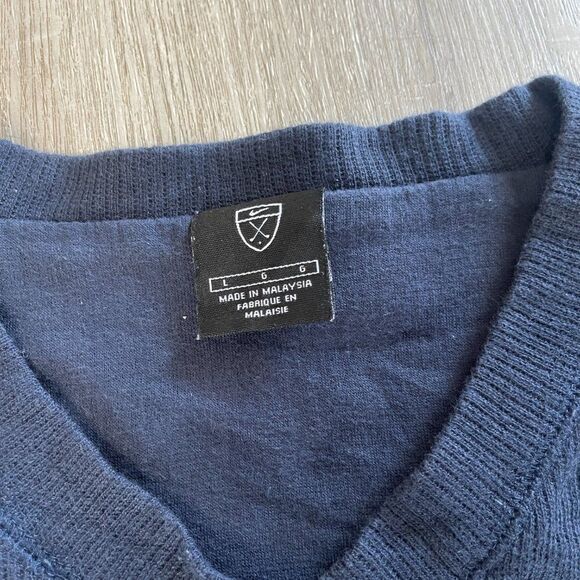 Vintage Nike Navy Blue Men's Sweater Size L - Picture 2 of 3